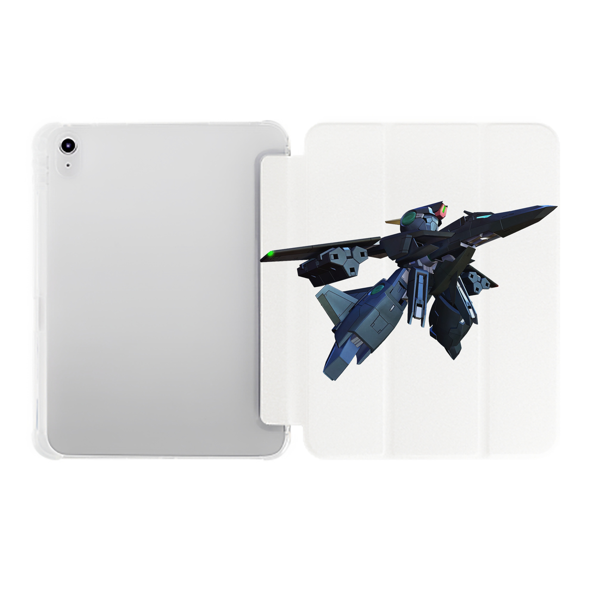 （画像用） 機動戦士ガンダム Mobile Suit Gundam IPad ケース ペン収納付き 三つ折りスタンド PUレザー×シリコン 対応機種9.5/10.5/10.9インチ